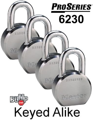 Master Lock - (8) High Security Pro Sorozat Húzva, Egyforma Lakat 6230NKA-8 w/ BumpStop Technológia