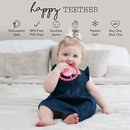 Bella Tunno Boldog Teether - Soft & Easy Grip rágókáját Tökéletes baba Játékok Fogzás, hogy Segítsen Megnyugtatni Íny, Nem