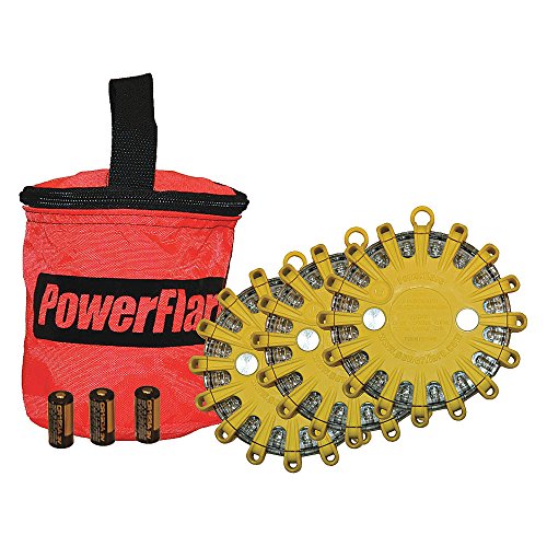 PowerFlare - SP3O-RA-Y - LED Biztonsági Fáklyát, sárga/Vörös, Üzemi élettartama Akár 150 hr. Stabil, 80, 000 128, 000 Millicandela